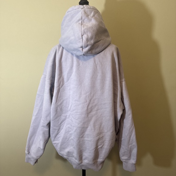 BRANDY MELVILLE John Galt Christy Hoodie Oversized Full-Zip Jacket Blue One Size - Picture 4 of 7